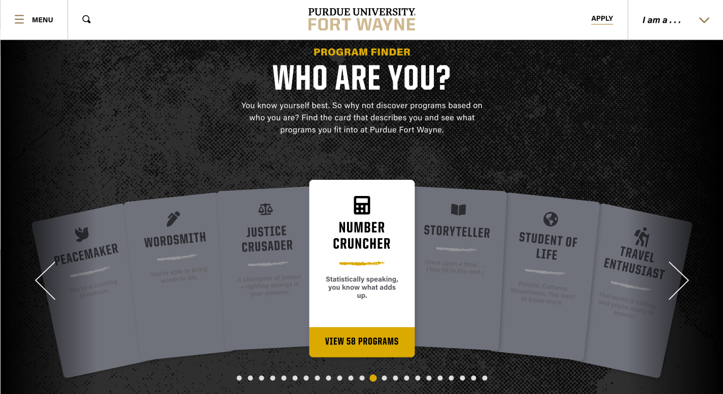 purdue program finder