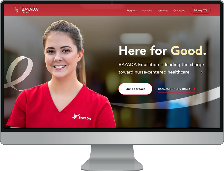 BAYADA Website Design Mockup